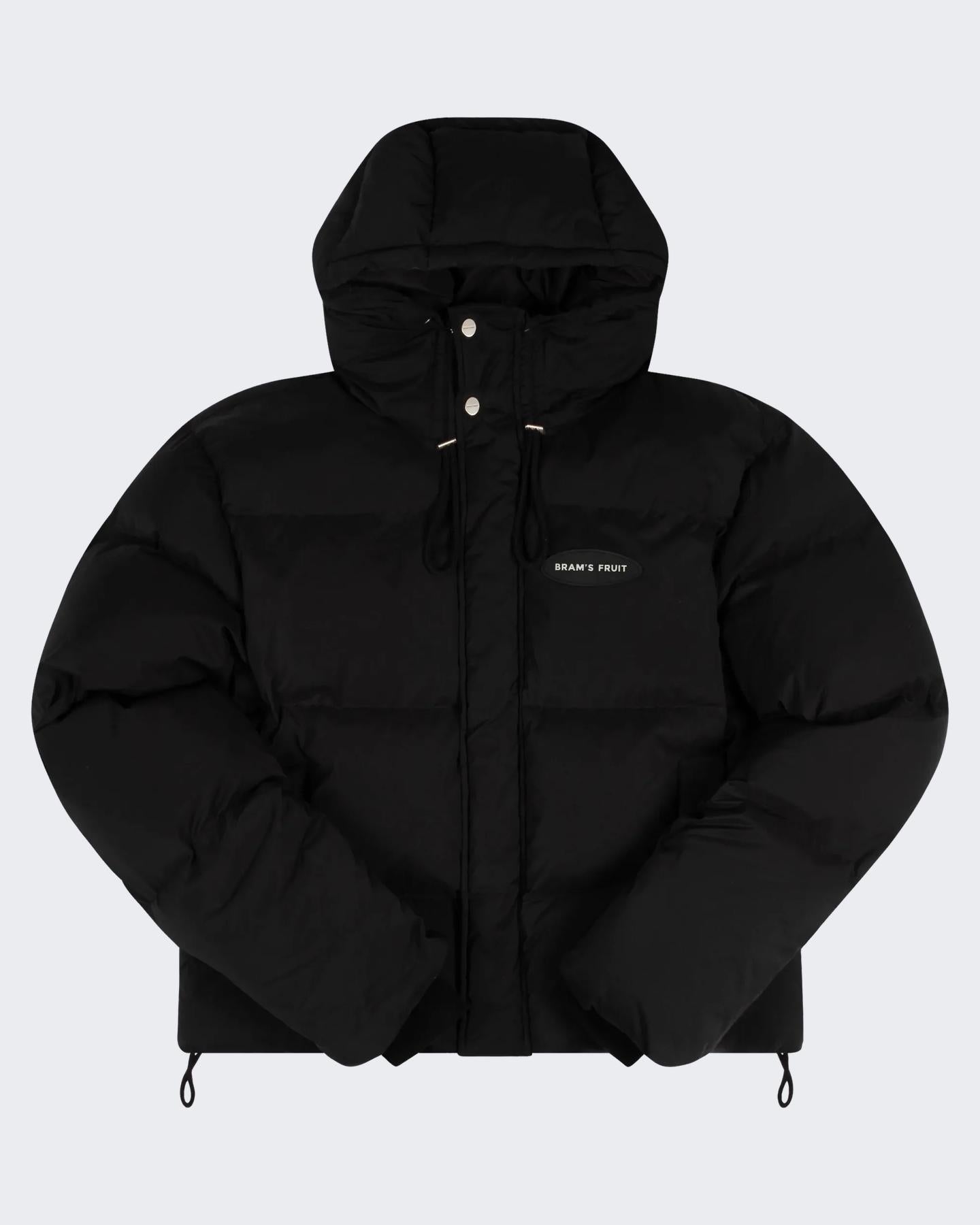 Heren Hooded Puffer Jacket Zwart