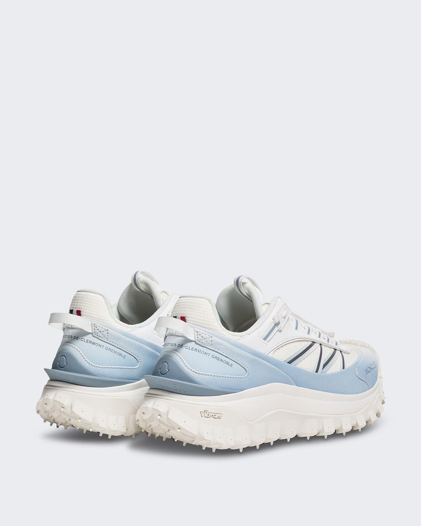 Moncler Heren Trailgrip Sneaker Wit/Blauw