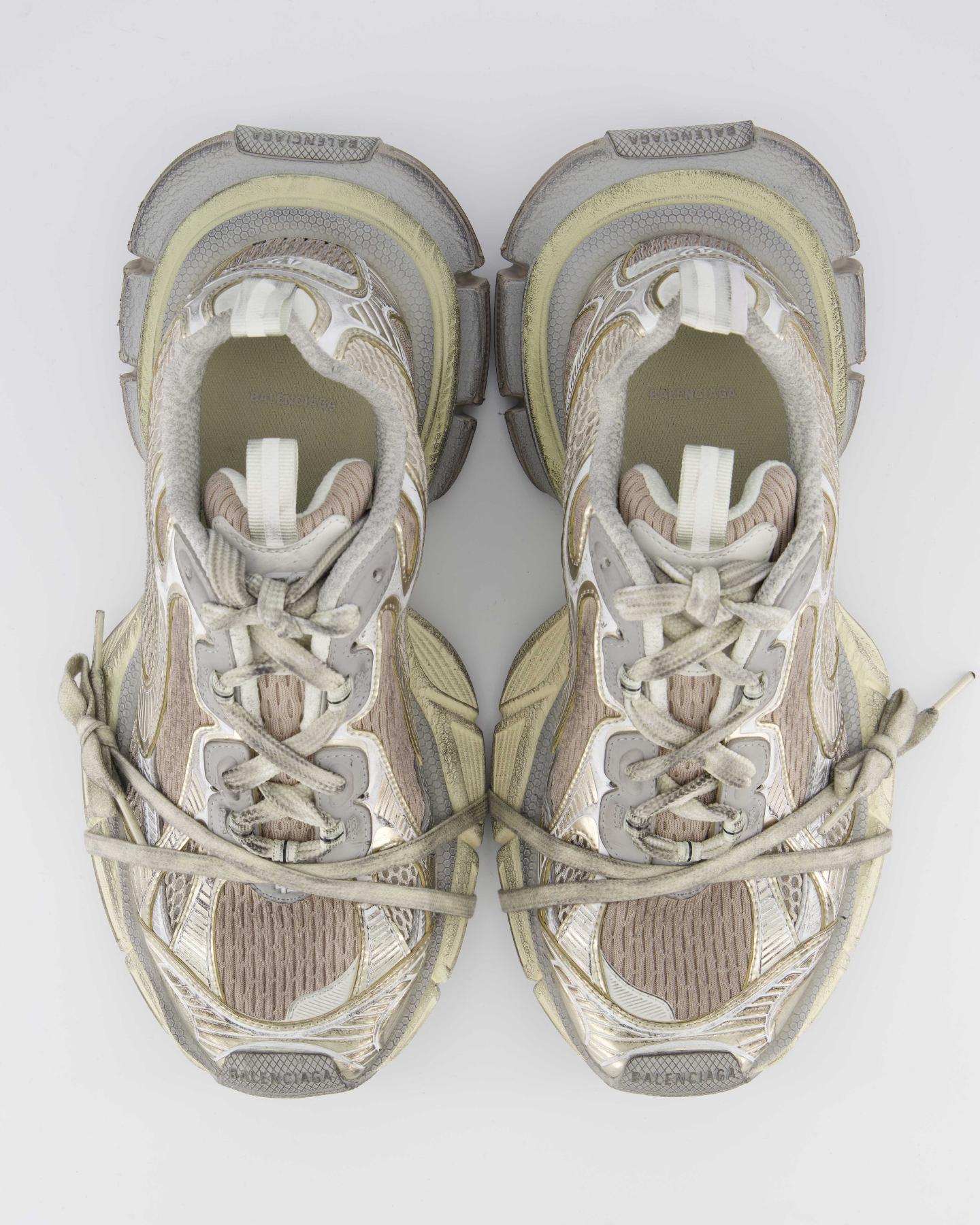 Heren 3Xl Monocolor Sneaker Eggshell
