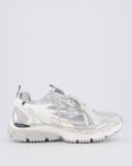 Damen Sneaker in Grau mit silbernen Details