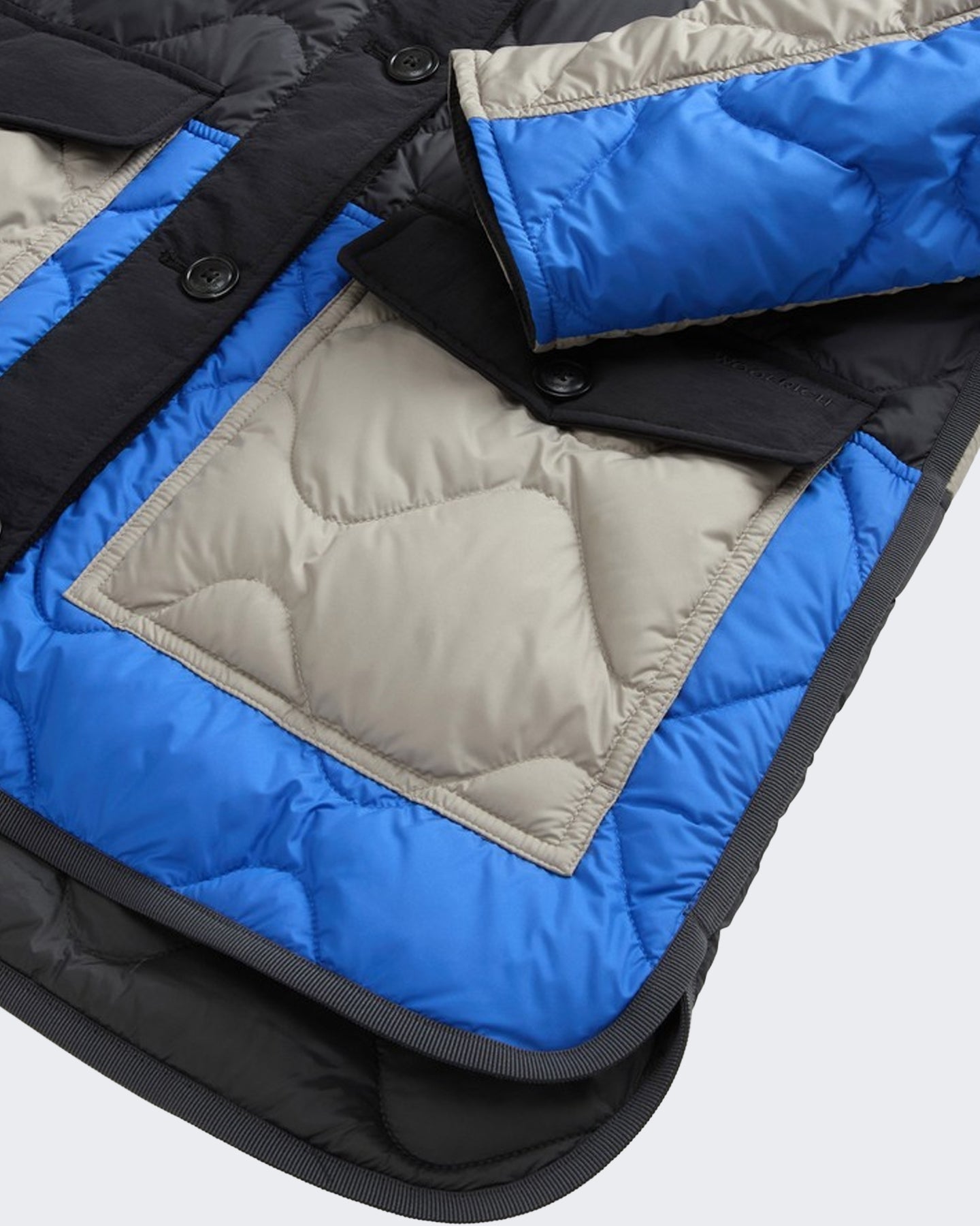 Woolrich Dames Heritage jas met staande kraag Grijs - Eleganza.nl