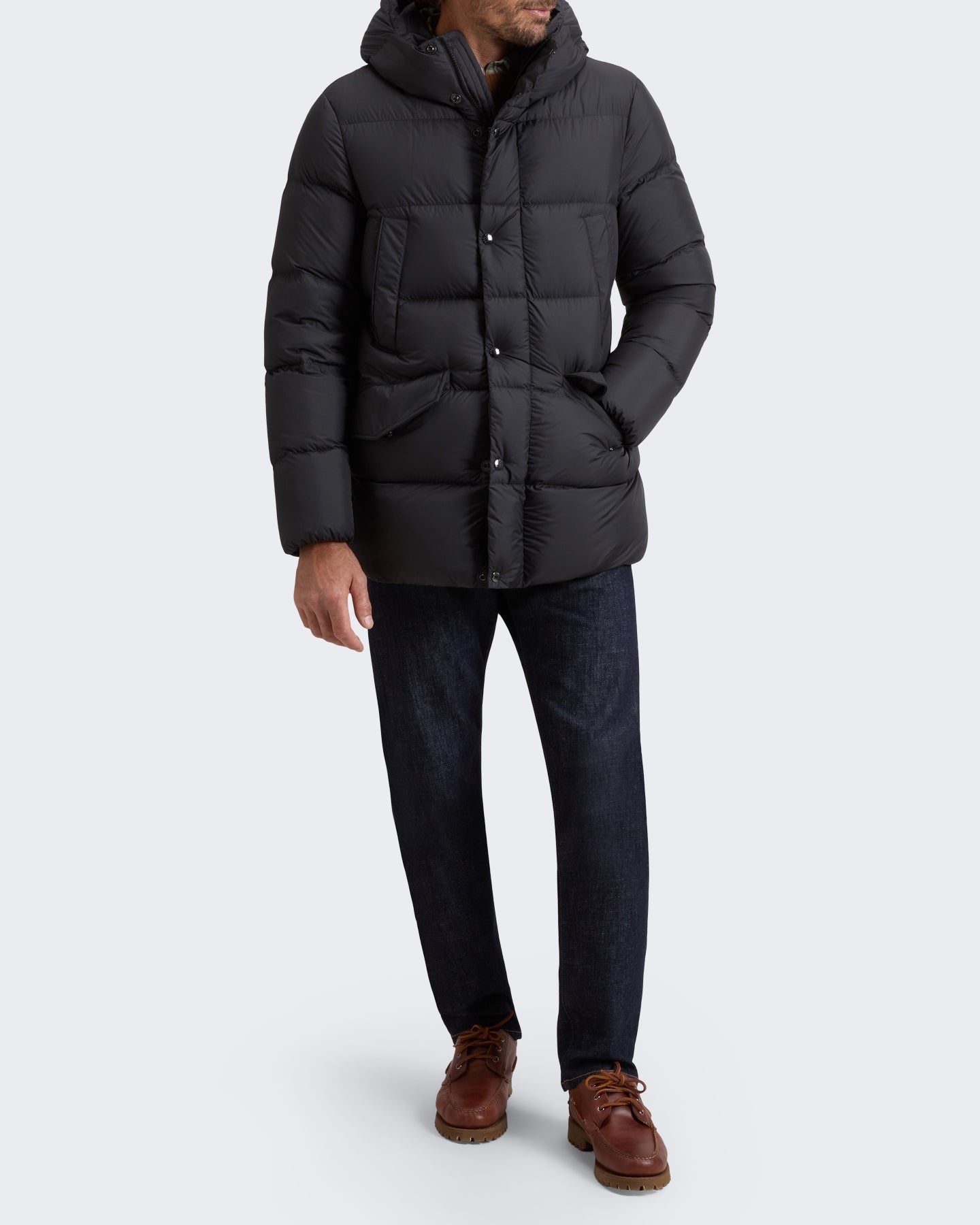 Woolrich Heren Cloud Davis Parka Zwart - Eleganza.nl