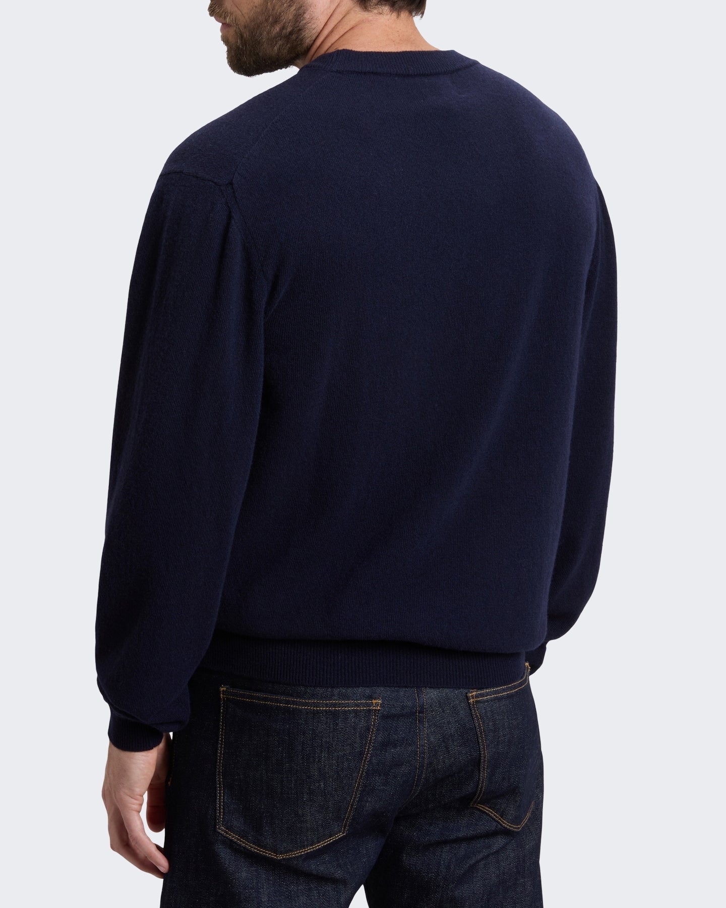 Woolrich Heren Lamswollen sweater met ronde hals Blauw - Eleganza.nl