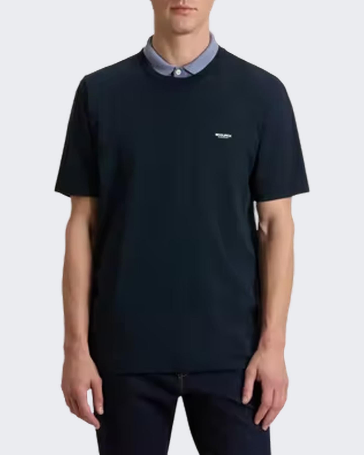Woolrich Heren Slub Logo T-Shirt - Eleganza.nl