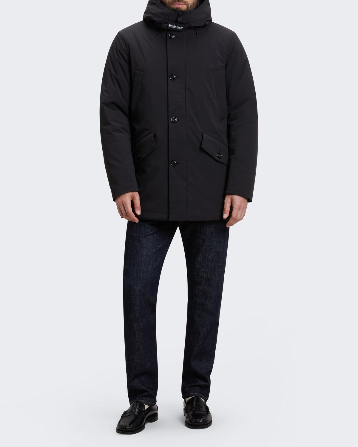 Woolrich Heren Stretch parka Zwart - Eleganza.nl