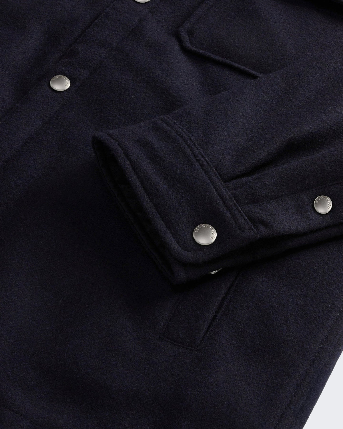 Woolrich Heren Wool Alaskan shirt jacket Blauw - Eleganza.nl