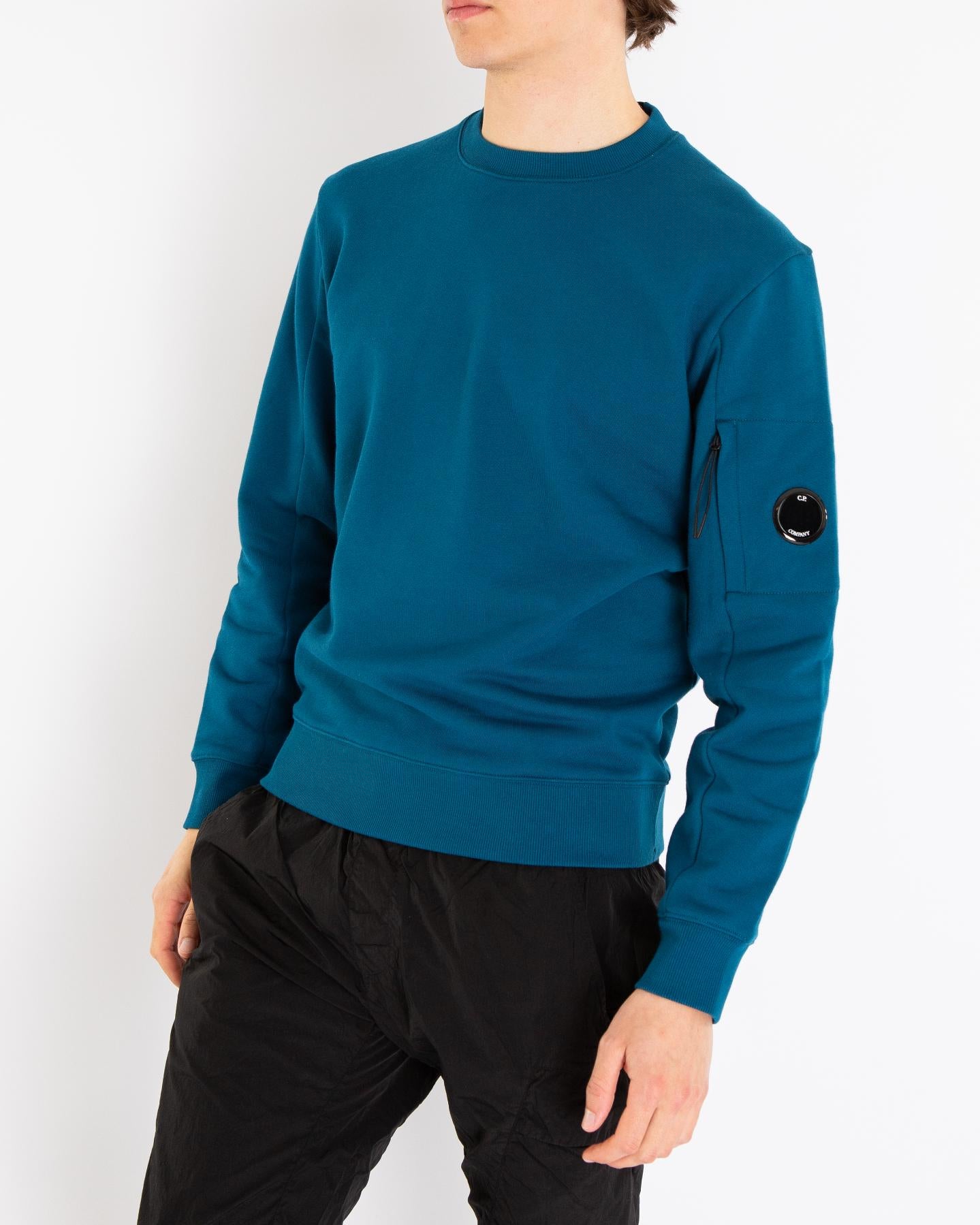 C.P.Company Heren Crew Neck Sweater Blauw Eleganza