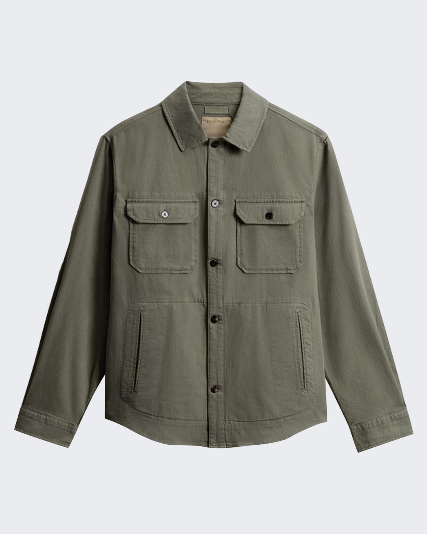 Heren Linen Blend Safari Overshirt G
