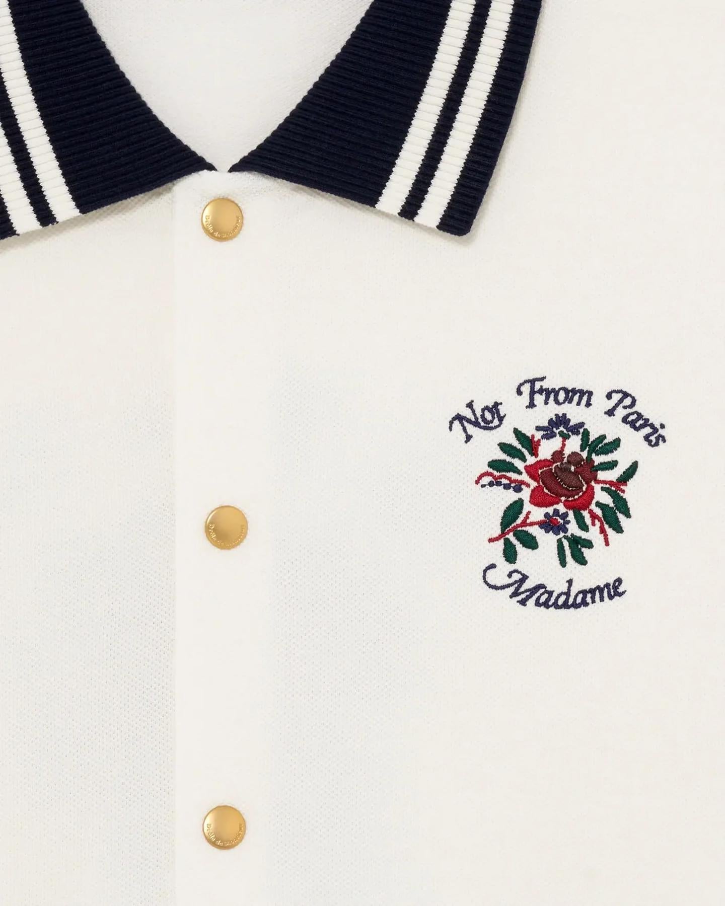 Heren Chemise Piquée Slogan Rose