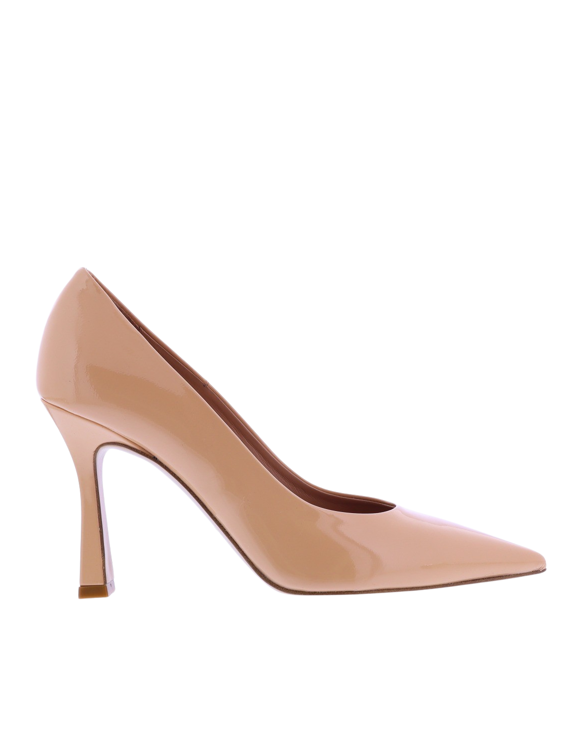 Dames Pump Lakleer Beige