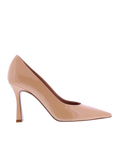 Damen Pumps Lackleder Beige