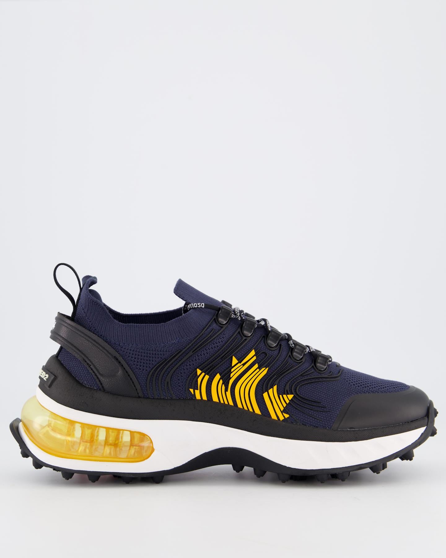 Heren Bubble Sneakers Zwart/Blauw