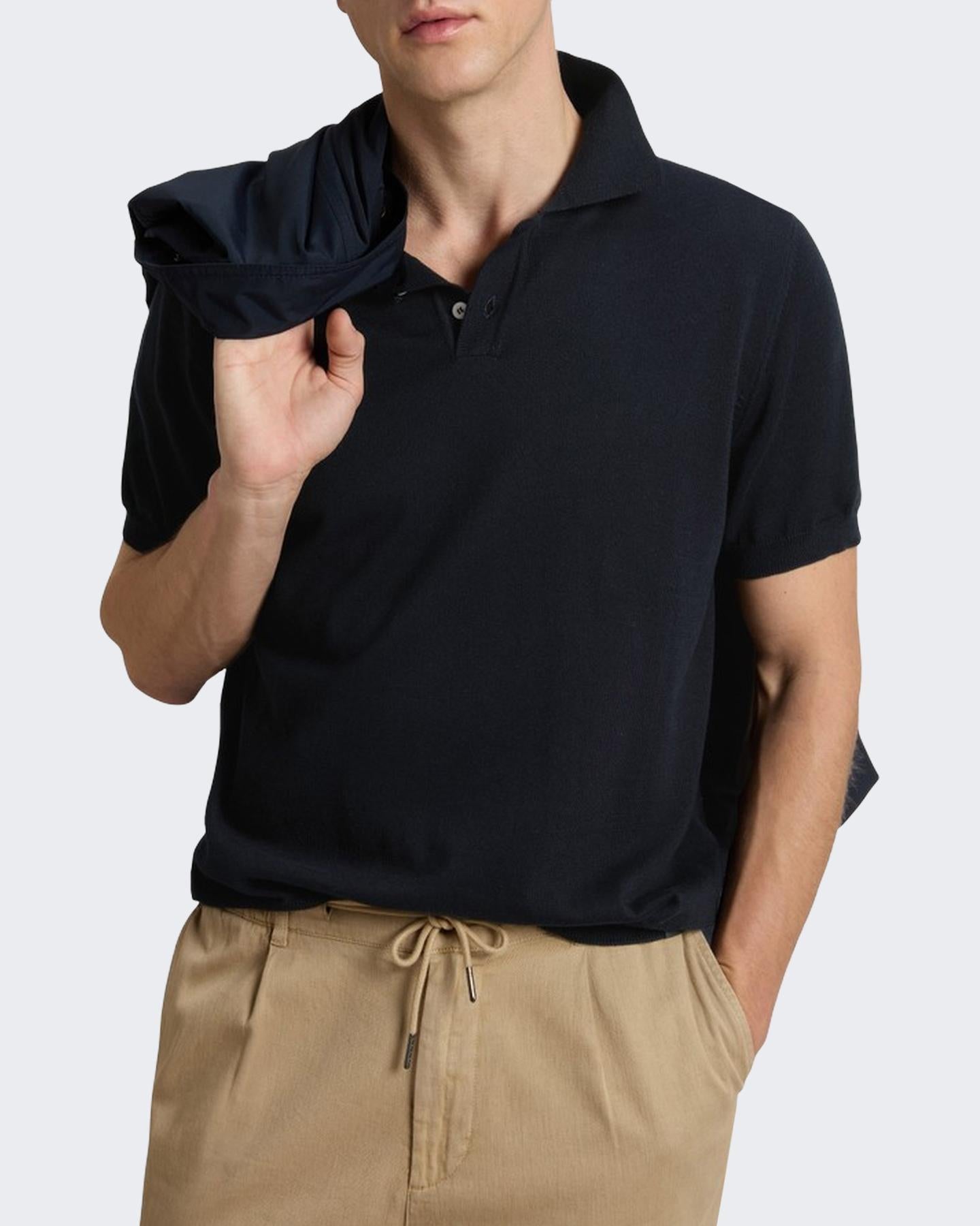 Heren Knitted Polo
