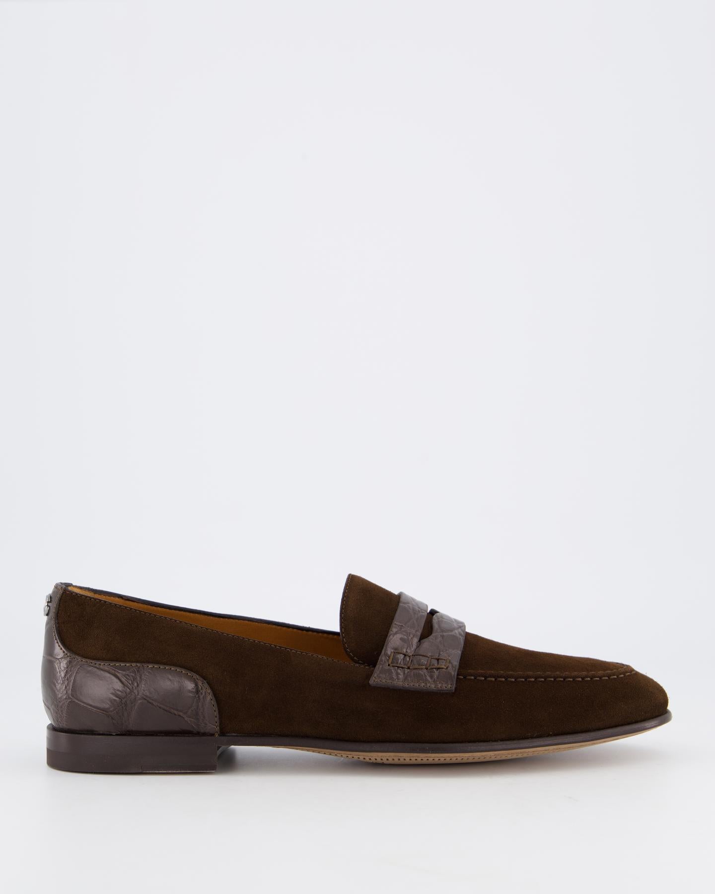 Heren DG Plaque Loafers Bruin