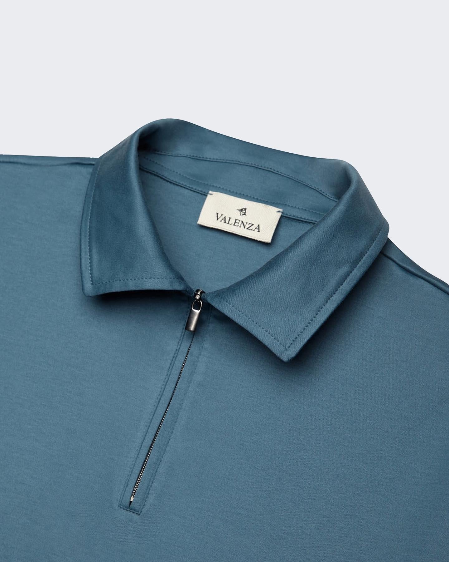 Heren Supima Polo Zip Collar