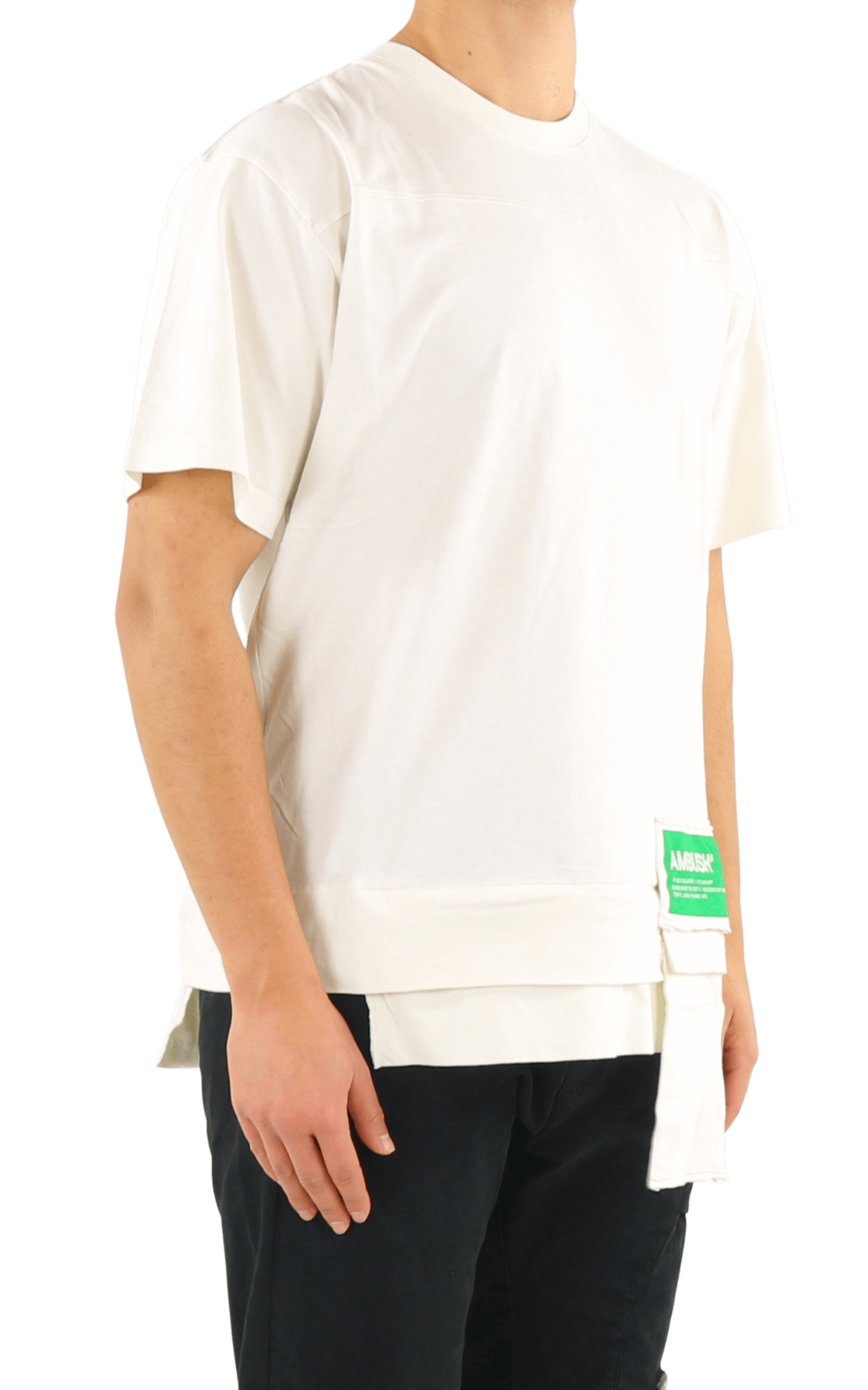 Heren Waist Pocket T-Shirt Tofu Fern