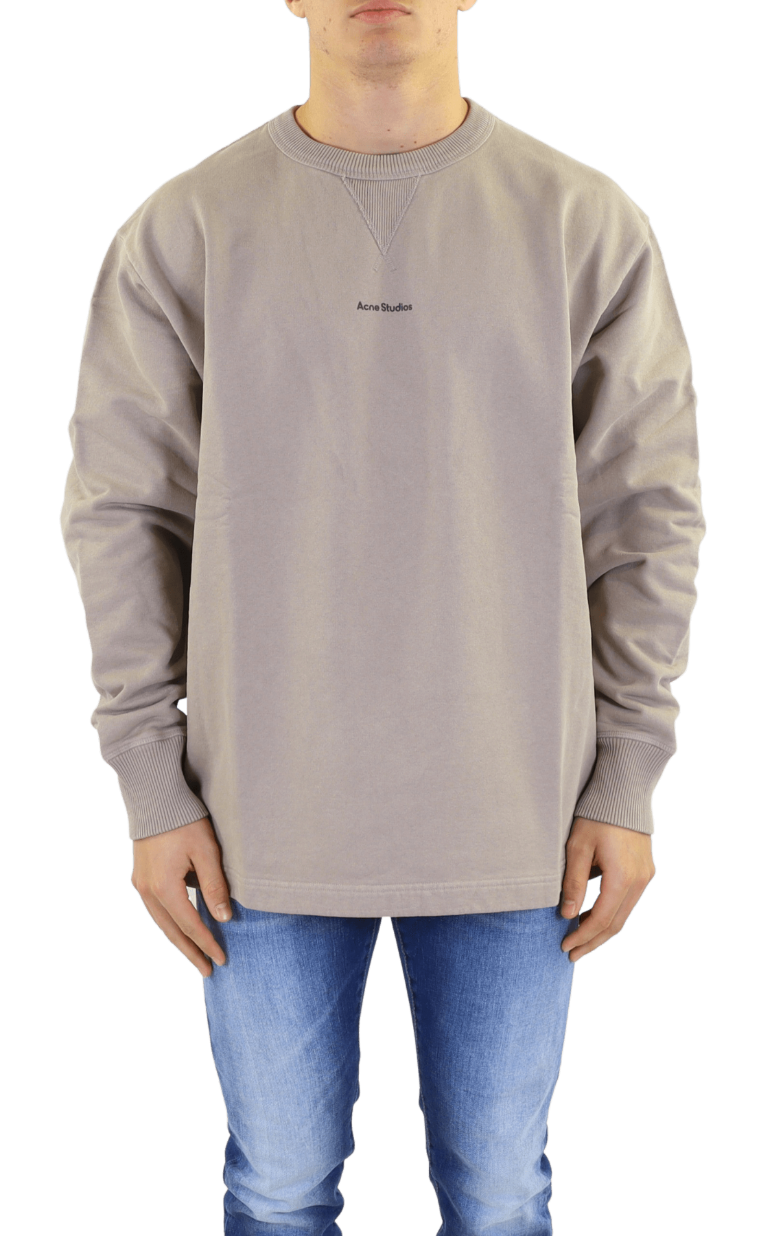 Acne logo sweatshirt sales