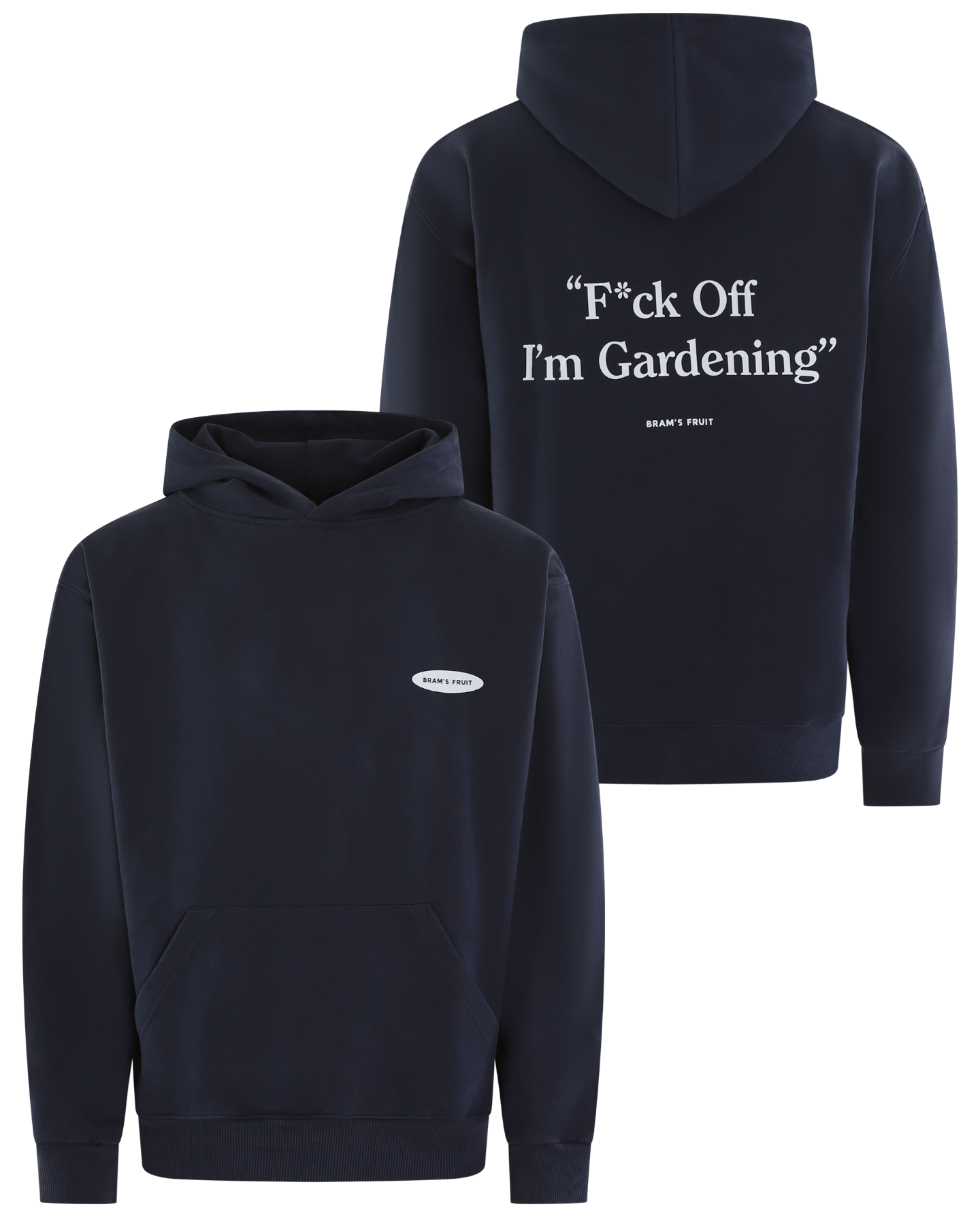 Heren F*Ck Off Hoodie Blauw