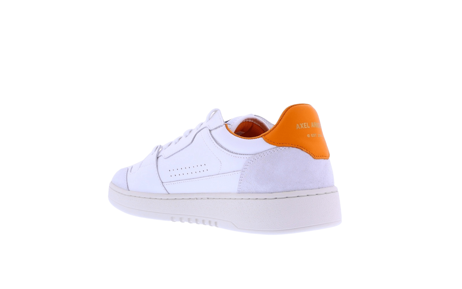 Heren Dice Lo Sneaker Wit/Oranje