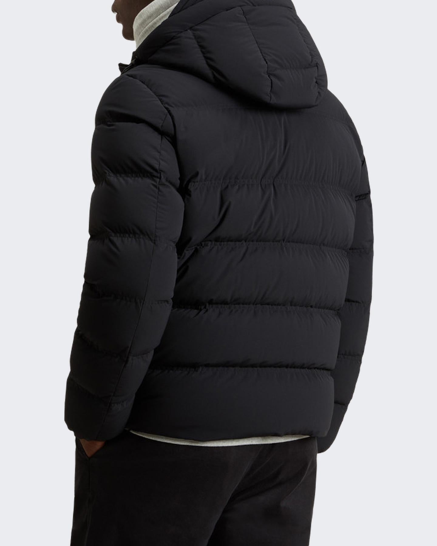 Heren Matt Stretch Puffer Jack Zwart