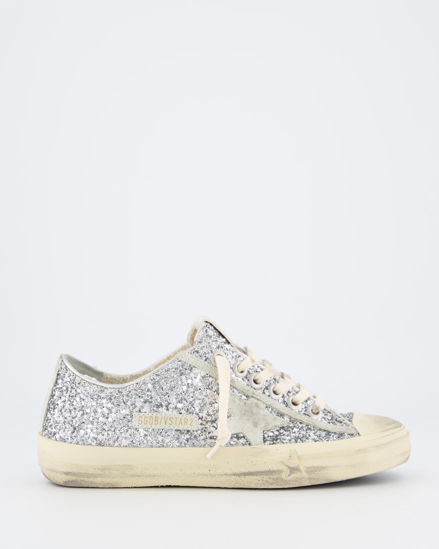 Schoen Superstar Dames Gouden Golden Goose Dames V- Star Sneaker