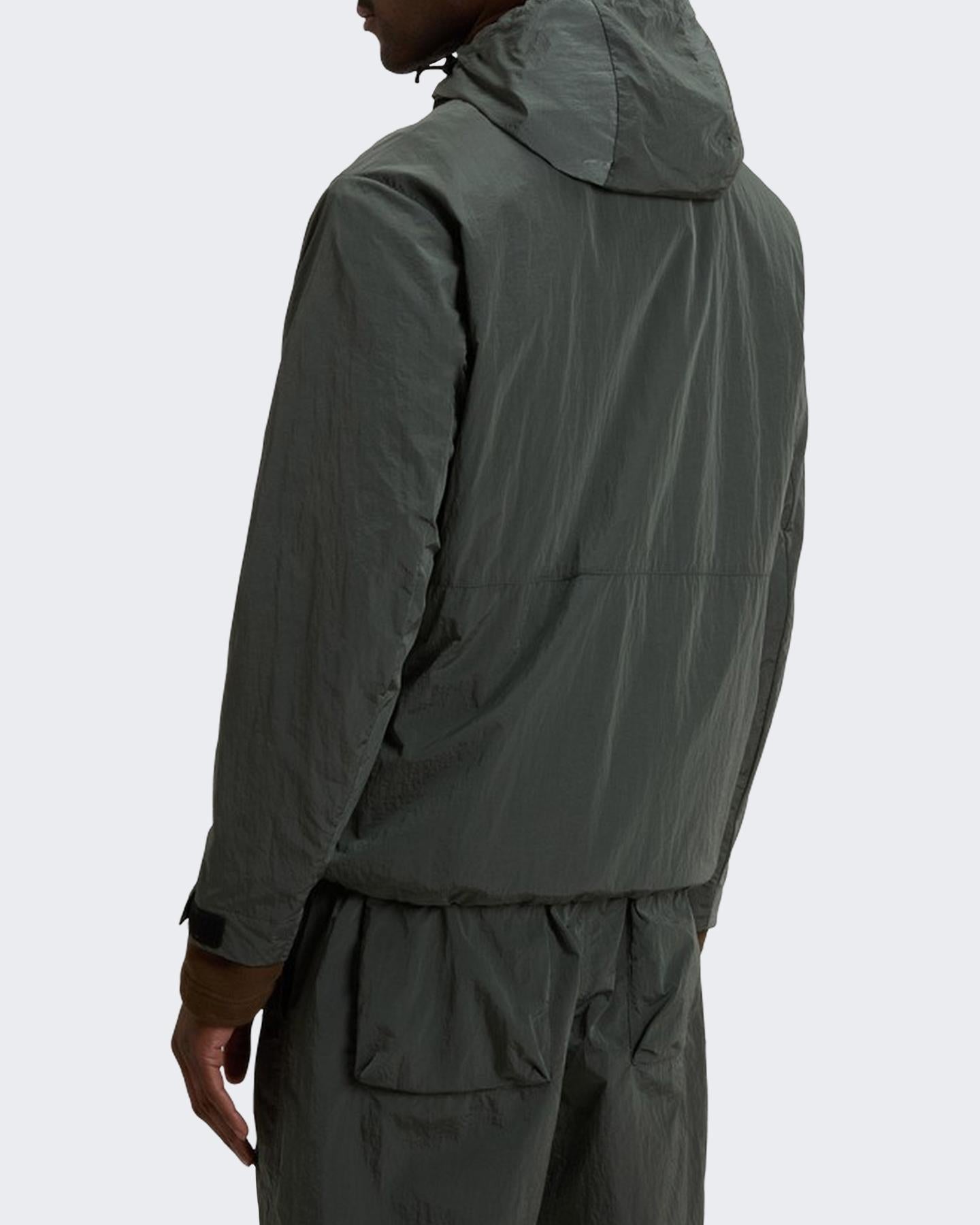 Heren Shiny Nylon Hooded Jacket