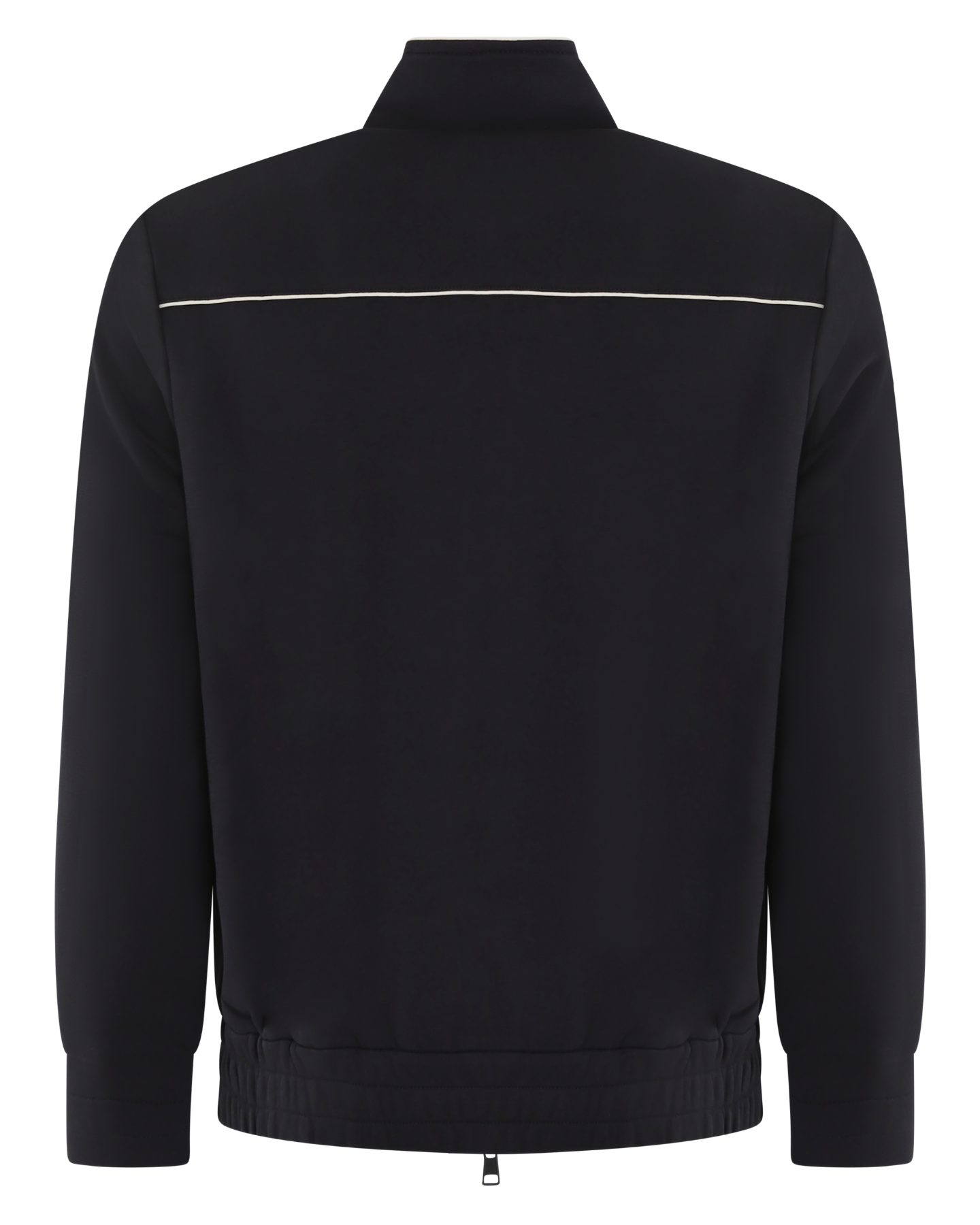 Heren Zip Up Cardigan Zwart