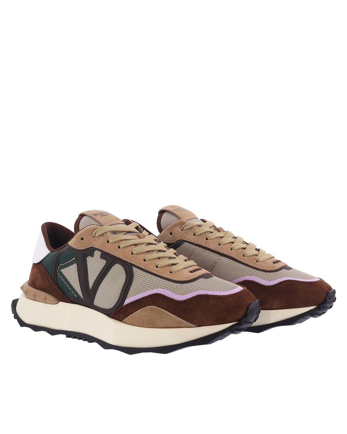 Heren NetRunner Sneaker Bruin/Beige