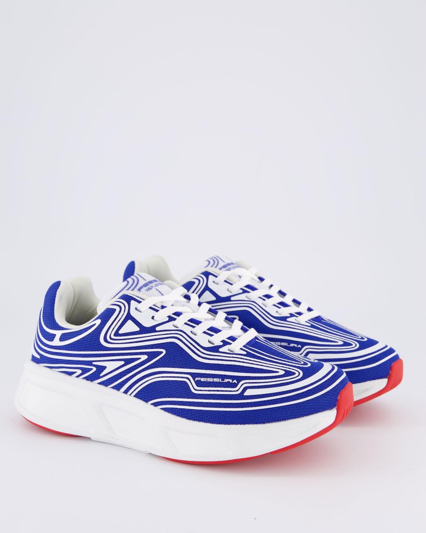 Dames Runflex Sneaker Blauw/Wit