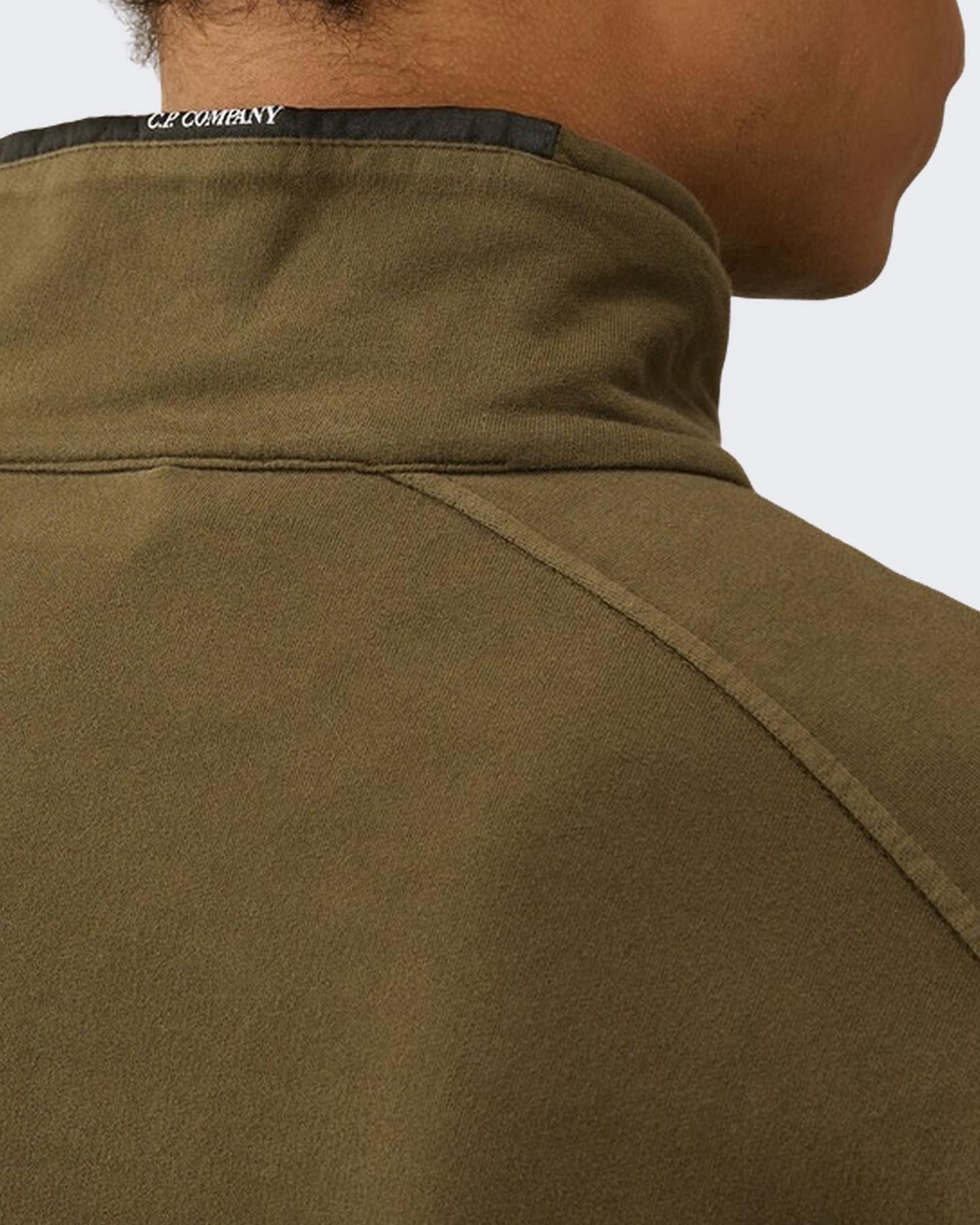 Heren Half Zip Collar Groen