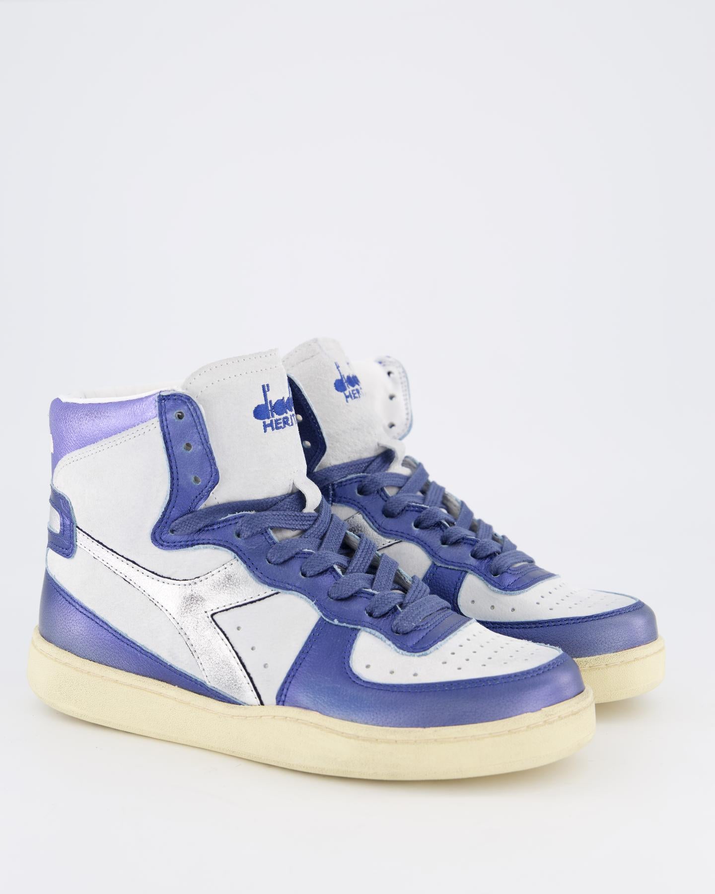 Dames Mi Basket Metal Used Blauw