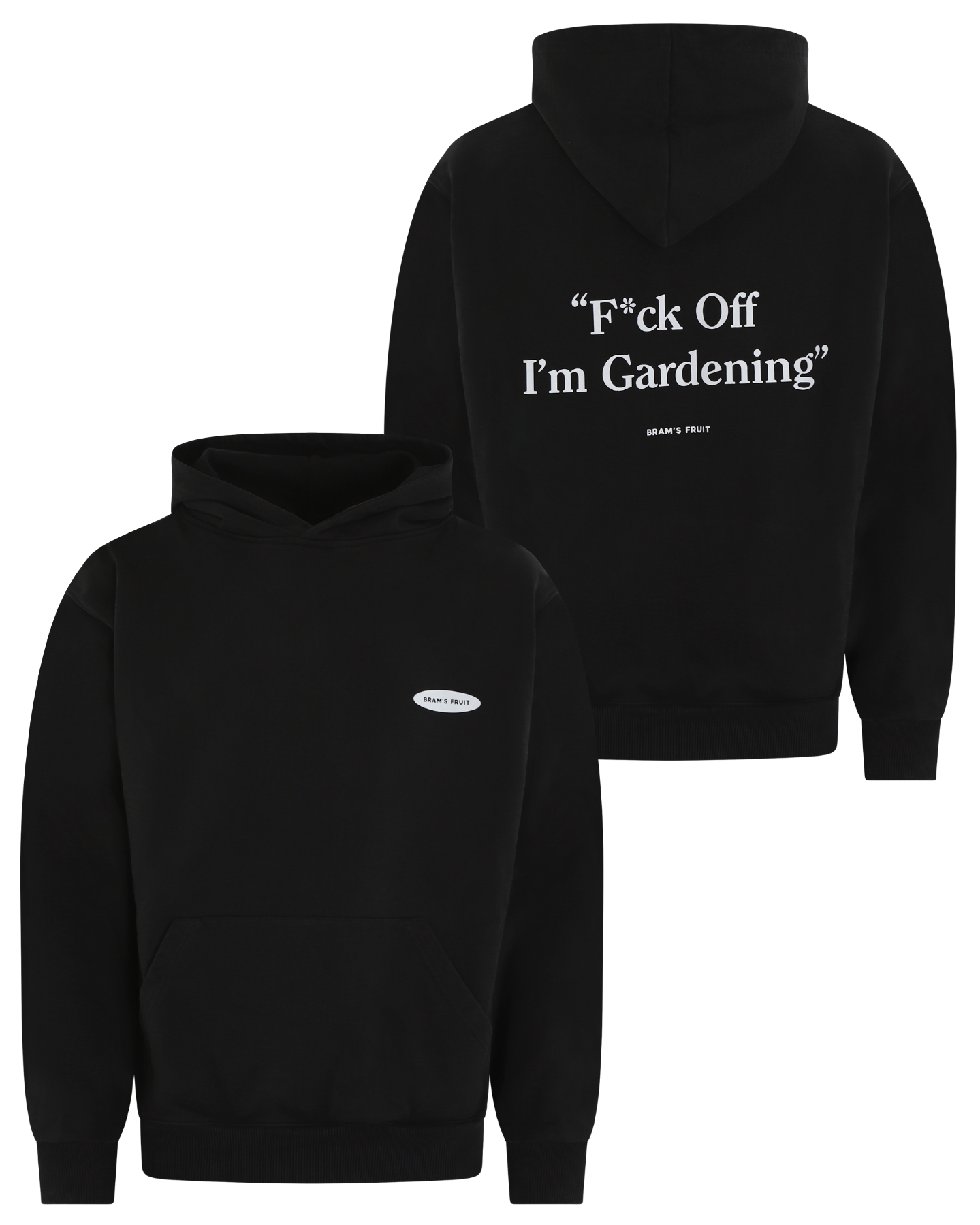 Heren F*Ck Off Hoodie Zwart