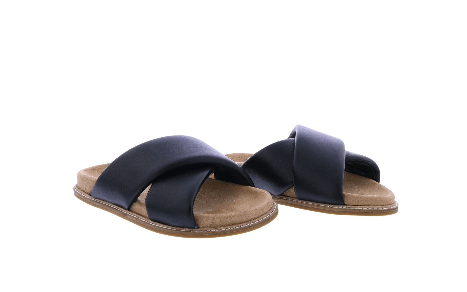 Dames Leather Band Slipper