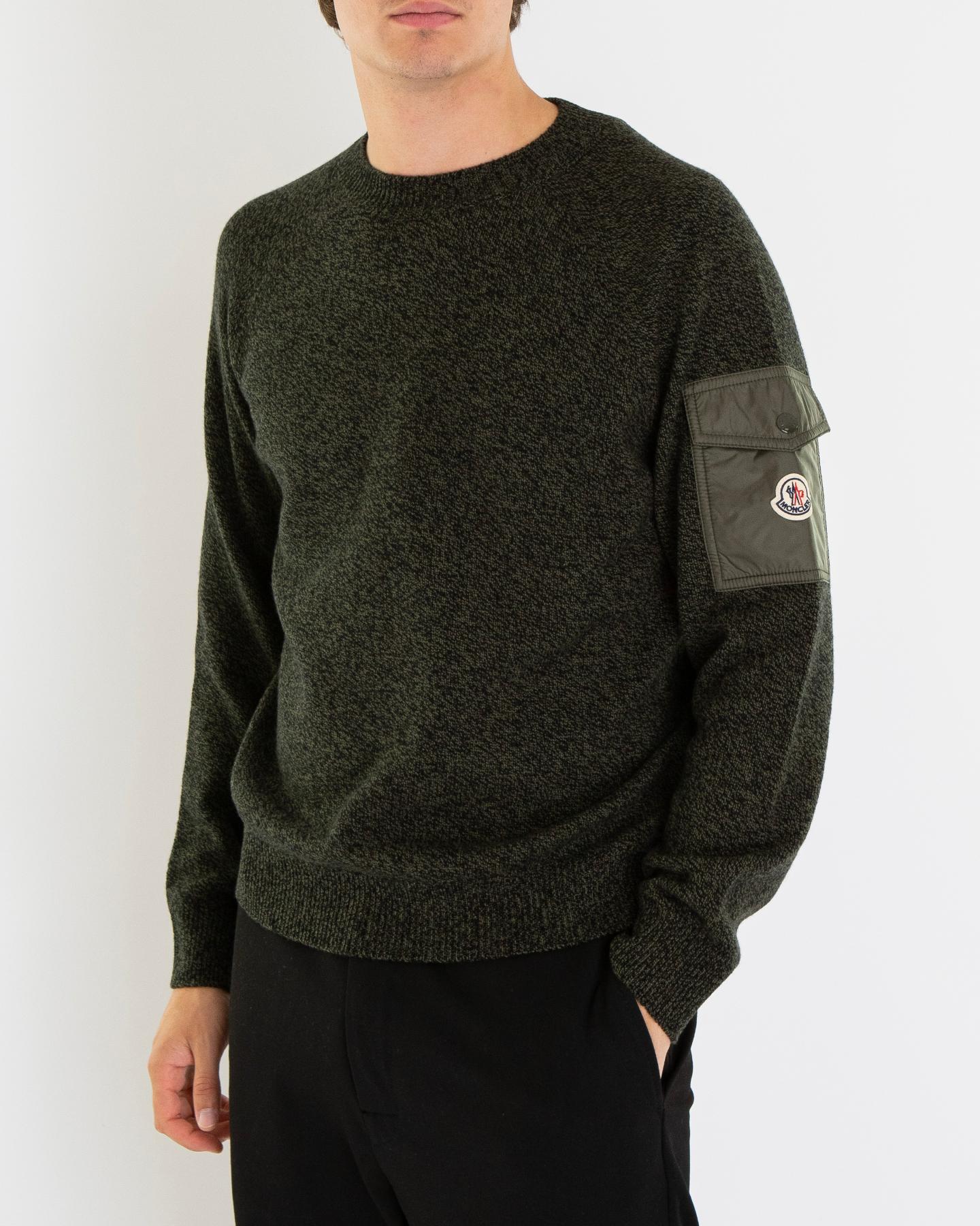 Heren Wool & Casmere Jumper Grijs