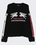 Herren Mesh Pegasus Langarm-T-Shirt — huidige kleur