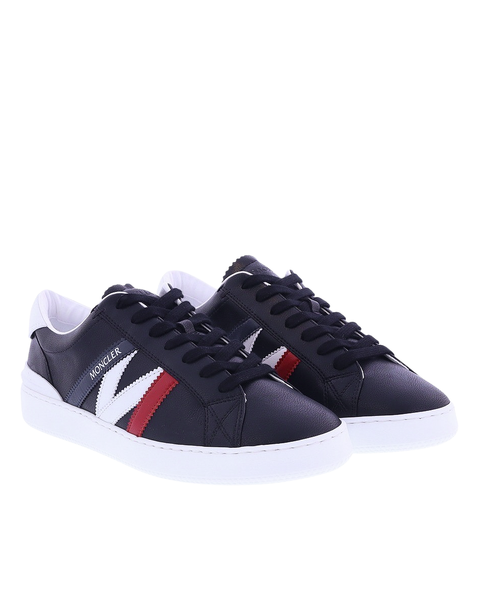 Moncler Heren Monaco M Sneaker Zwart Wit Eleganza