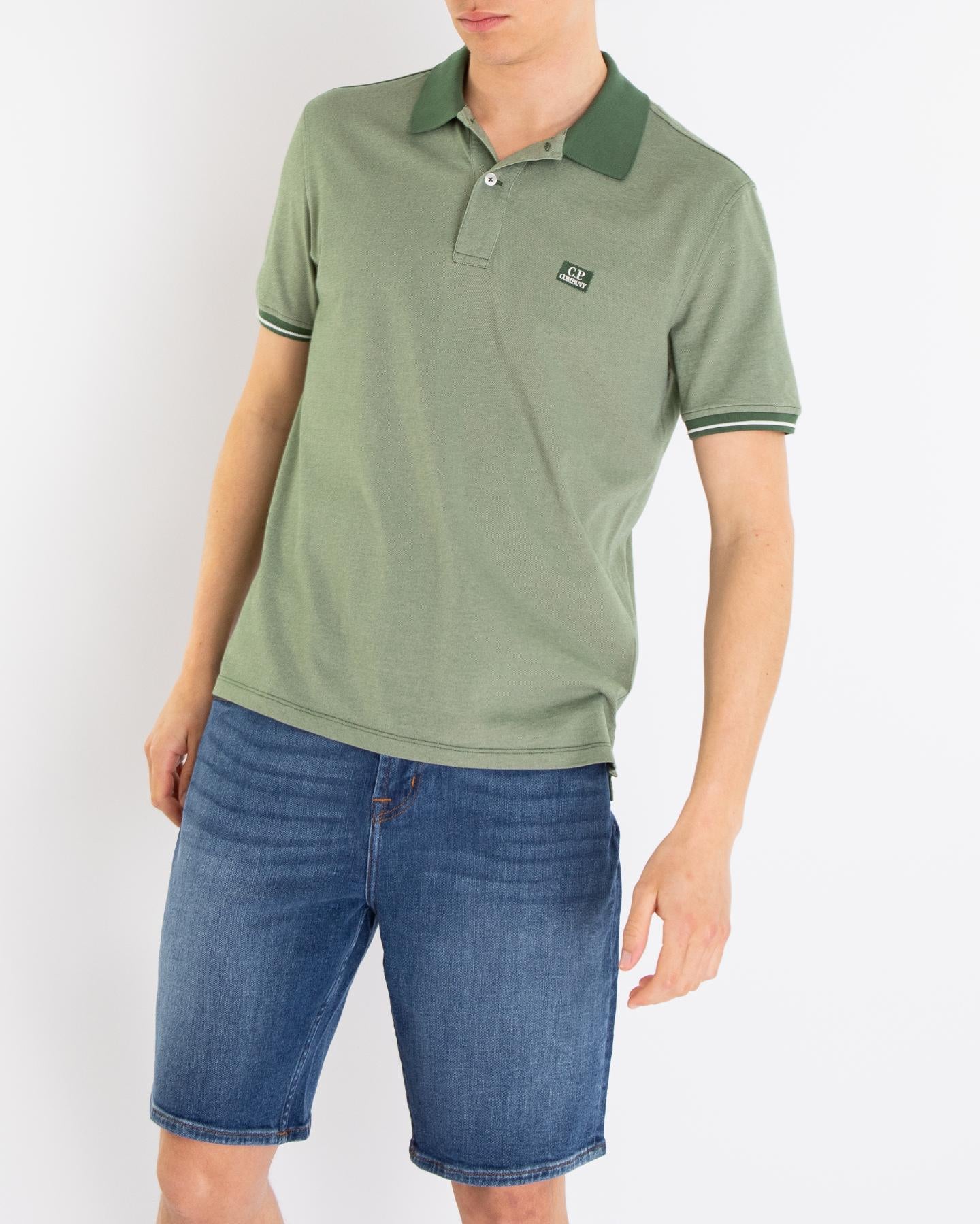 Heren Logopatch Polo Groen