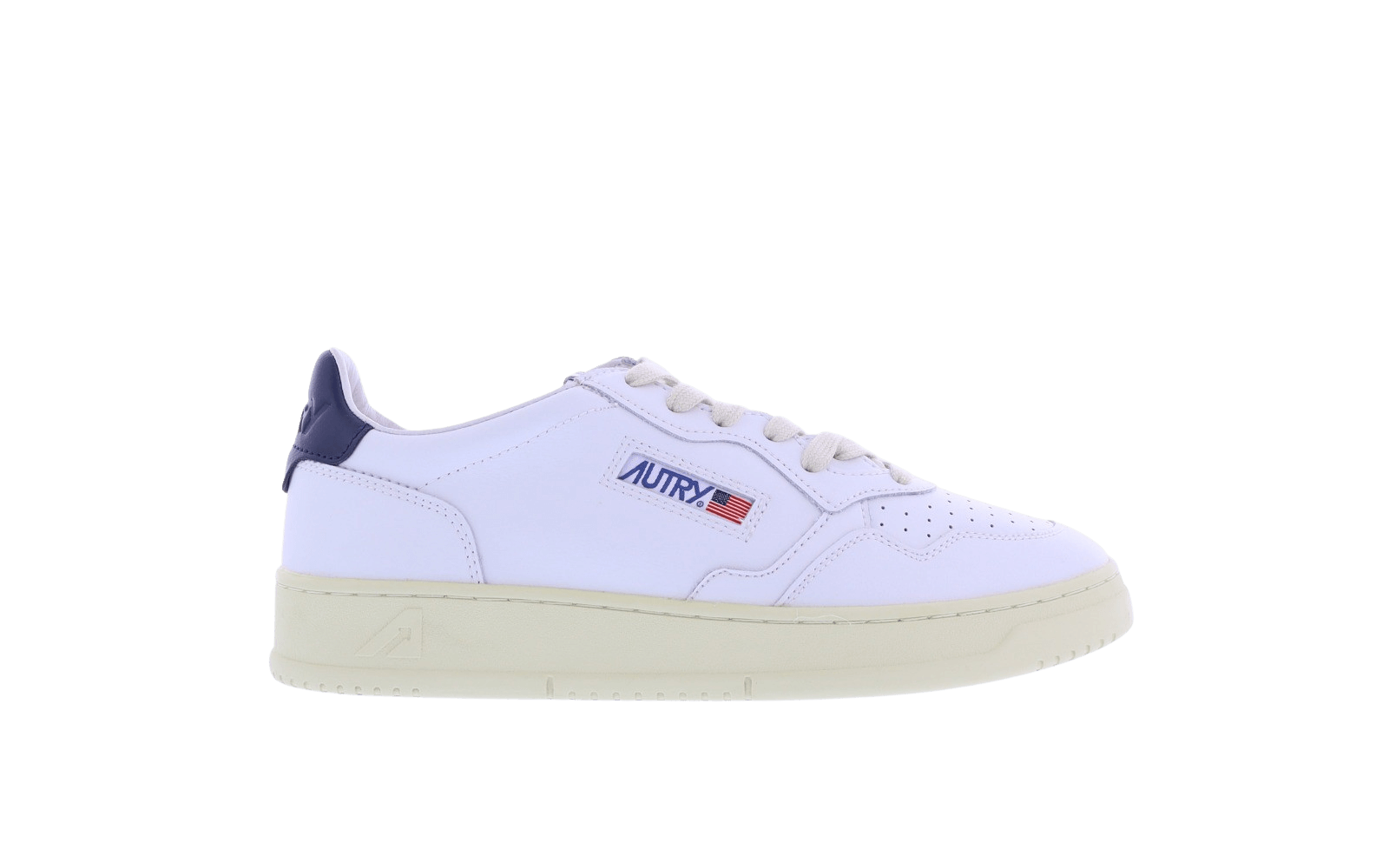 Heren Autry 01 Low wit/blauw