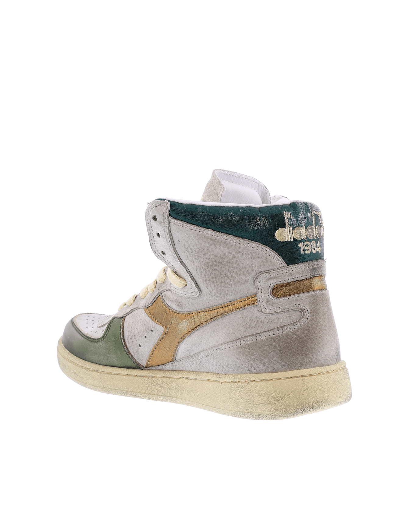 Dames Mi Basket Metal Beige/Groen