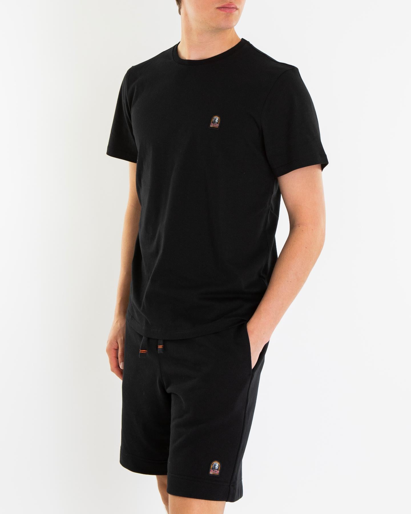 Heren Patch T-Shirt Zwart