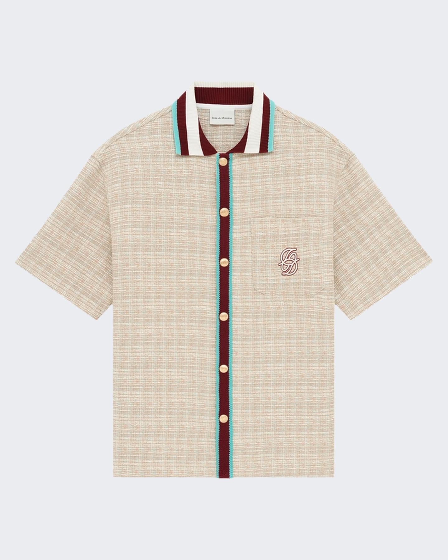 Heren Chemise En Tweed D Miroir