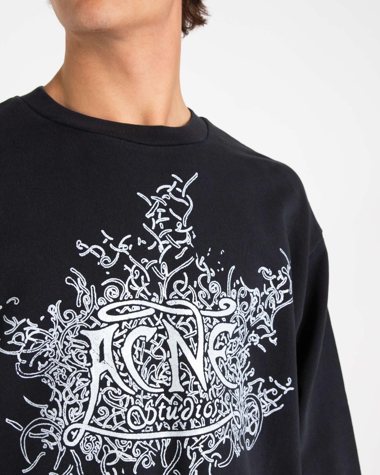 Heren Glow in the Dark Sweater Zwart