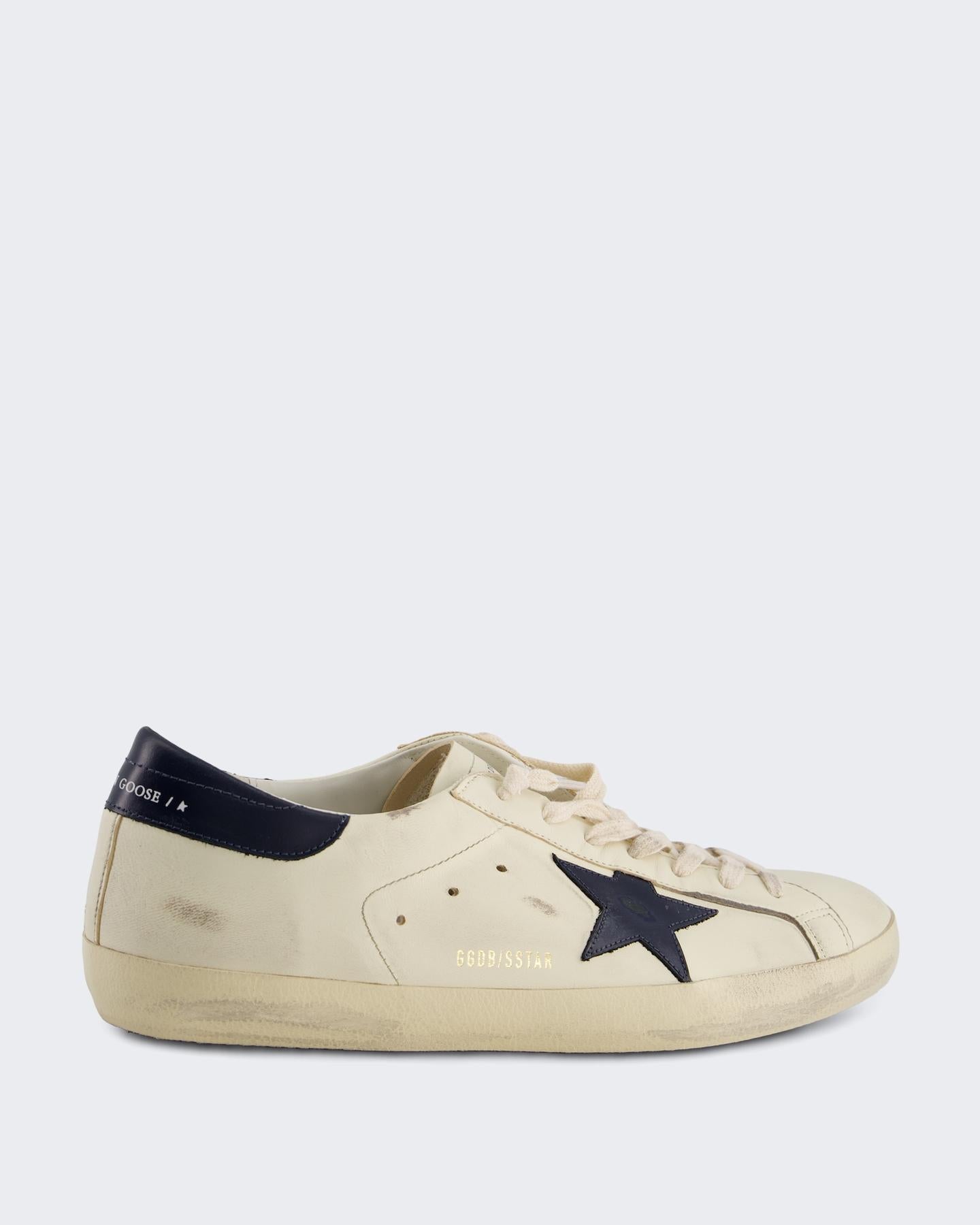 Heren Super-Star Sneaker Wit/Blauw