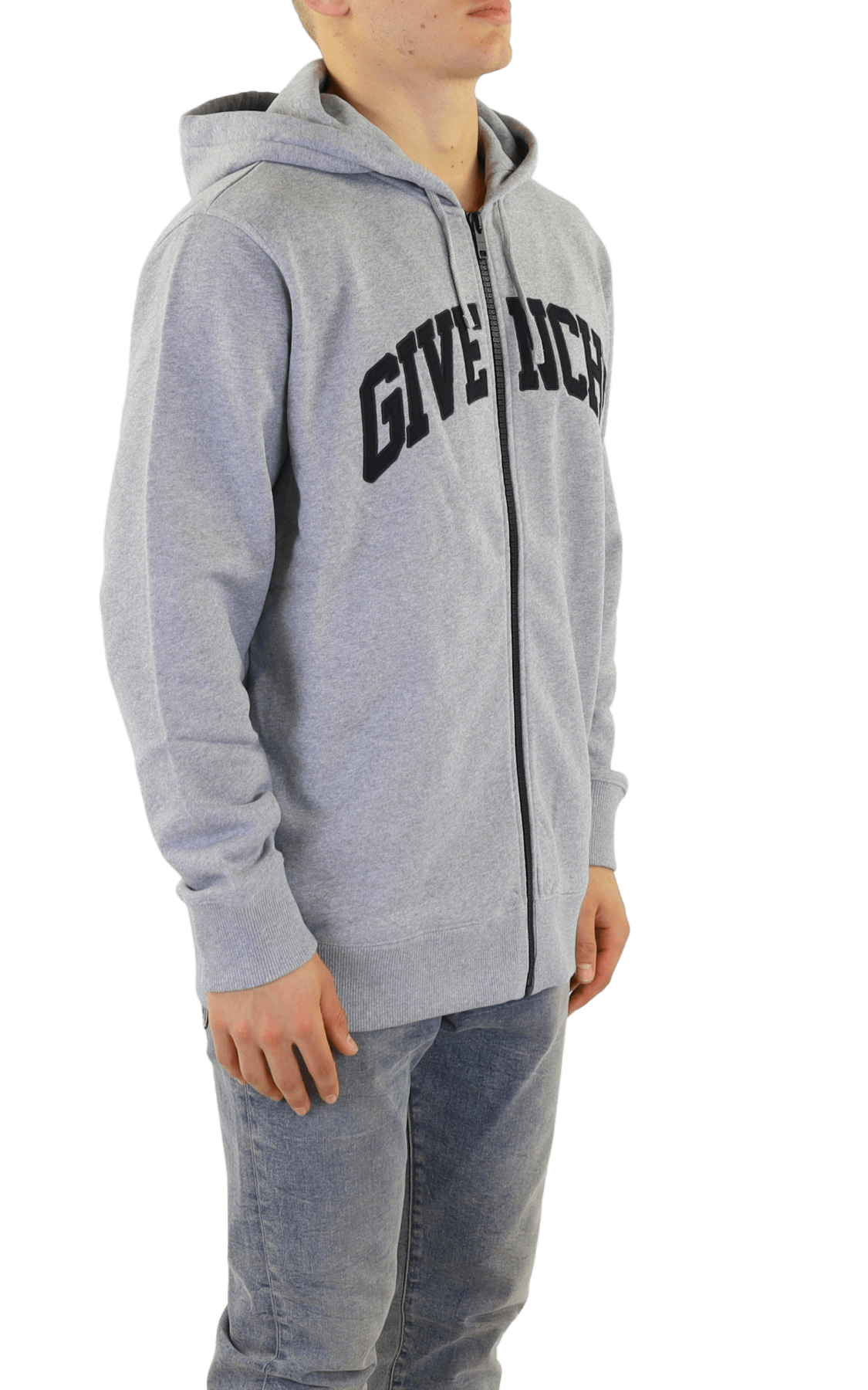 Heren Classic Zip-Up Hoodie Grijs