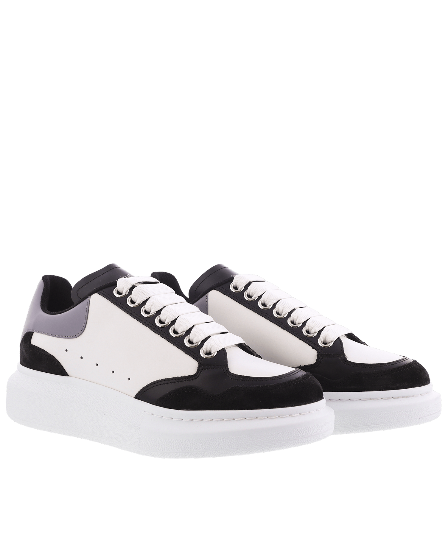 Dames Oversized Sneaker wit/zwart/gr