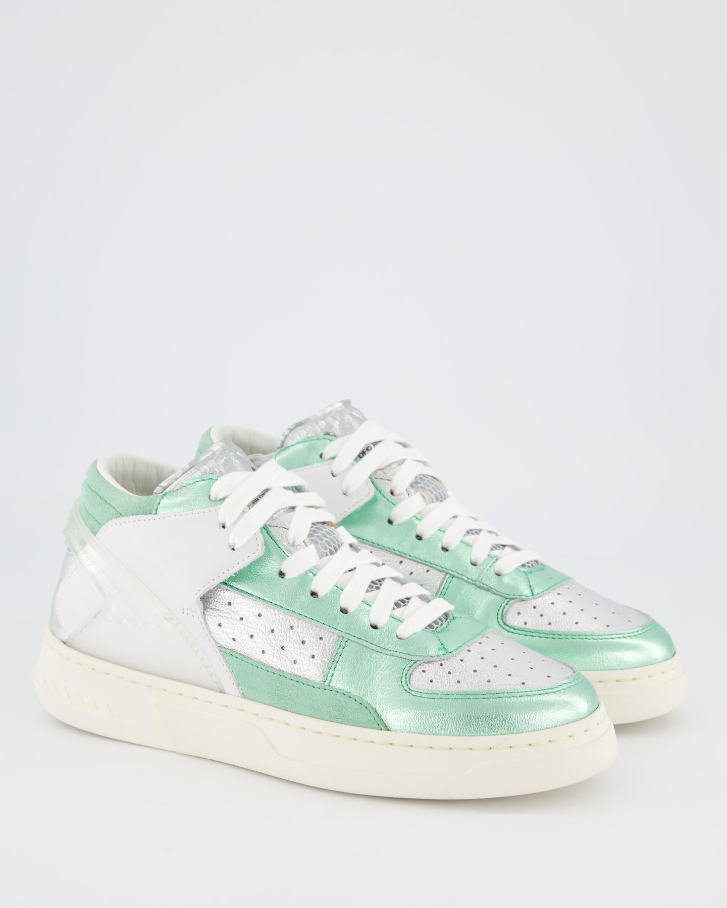 Dames Mid Metal Sneaker Groen