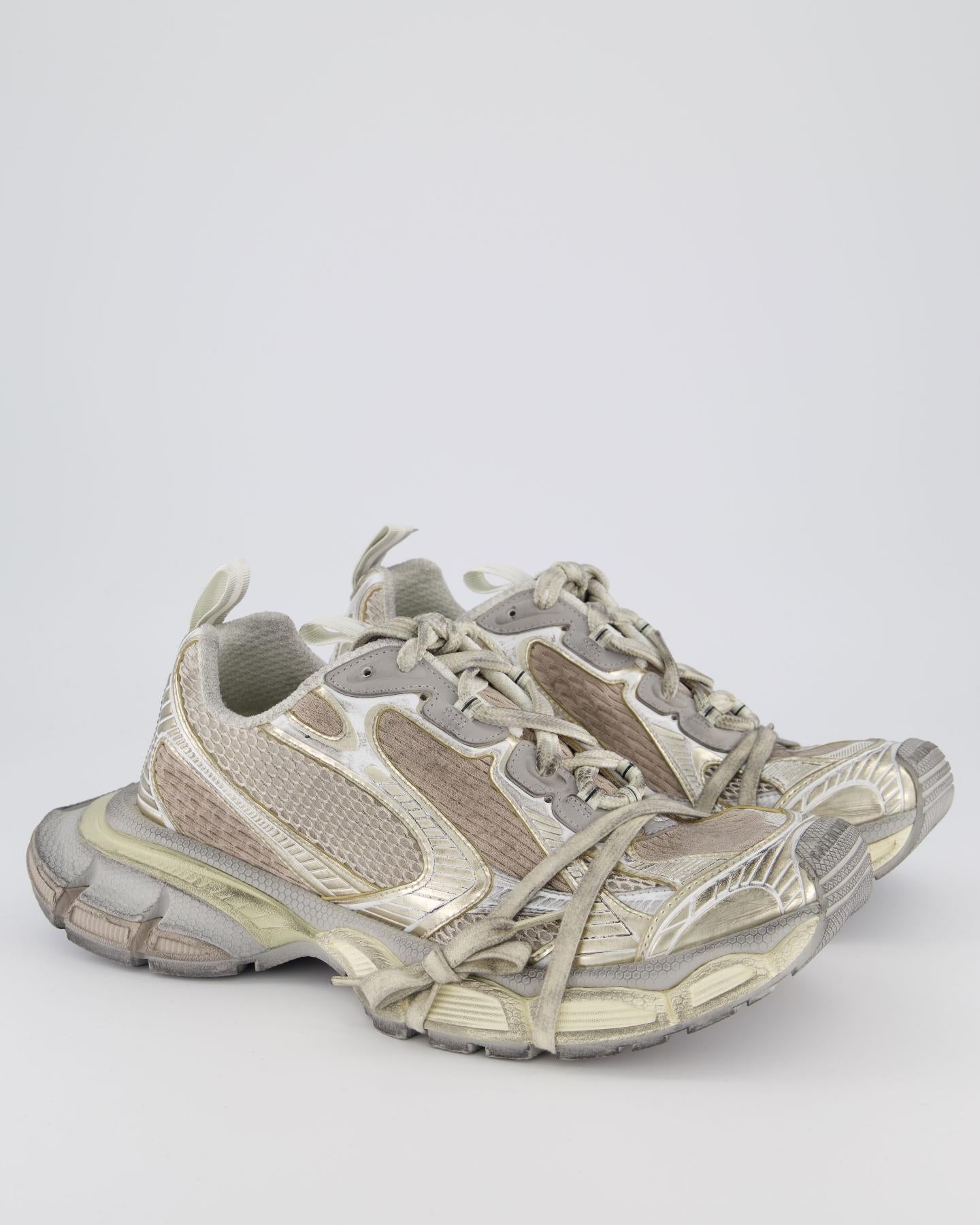 Heren 3Xl Monocolor Sneaker Eggshell